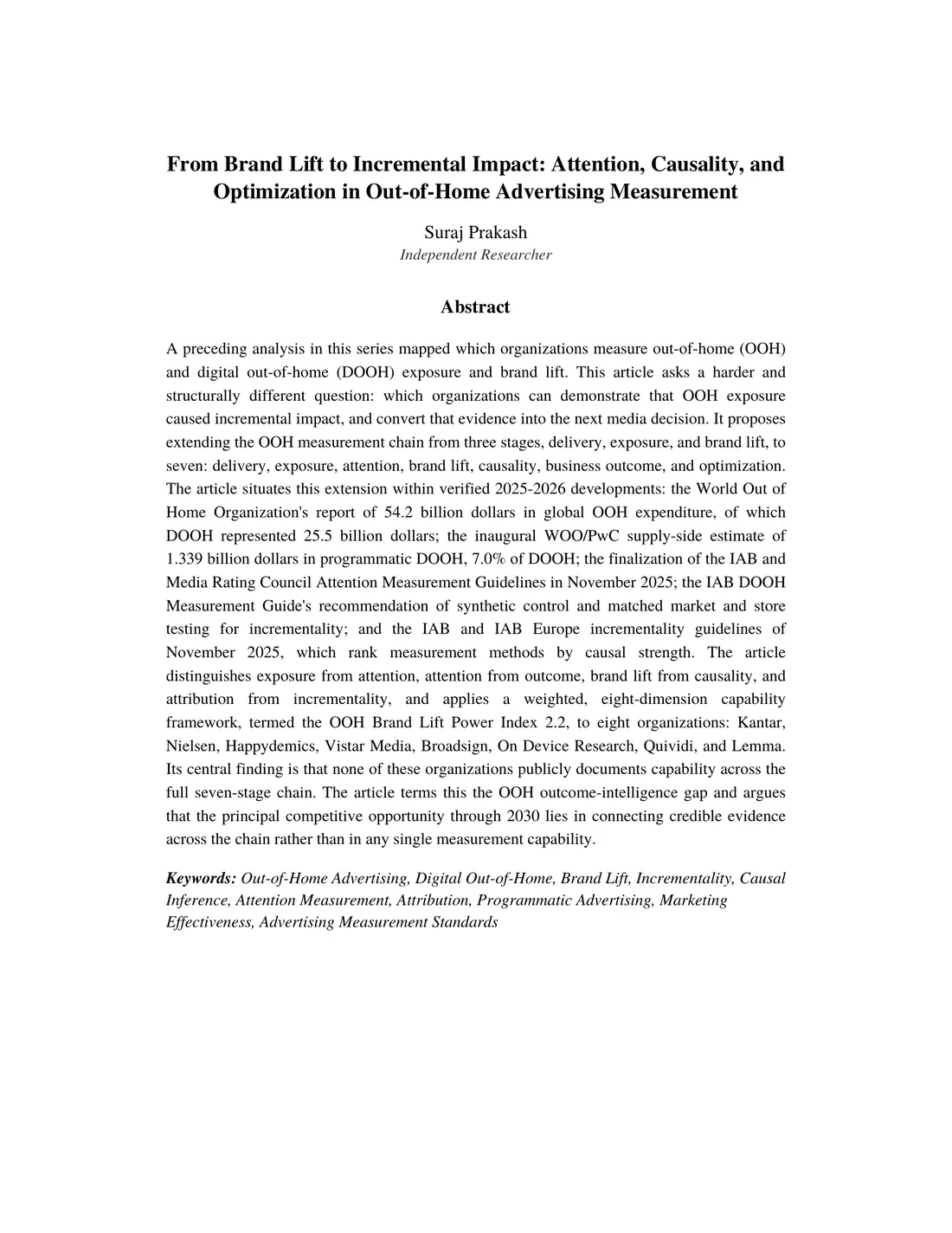 Page 1 of 14 of From Brand Lift to Incremental Impact. The text of this page is in the Read online view.