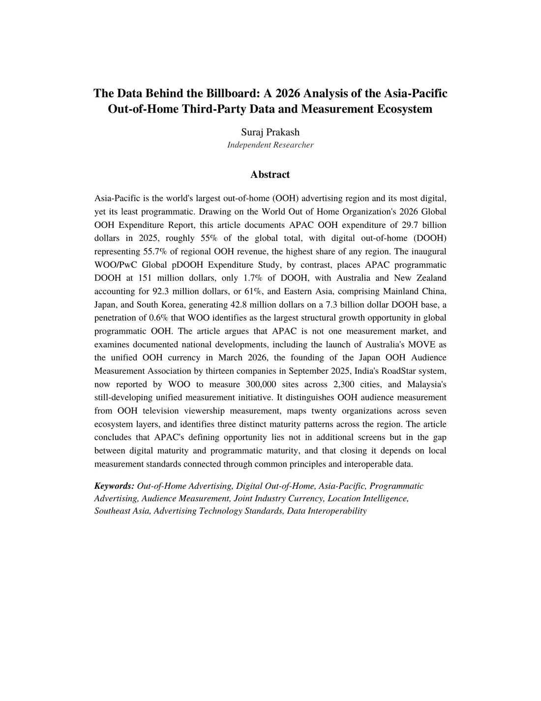 Page 1 of 15 of The Data Behind the Billboard: Asia-Pacific. The text of this page is in the Read online view.