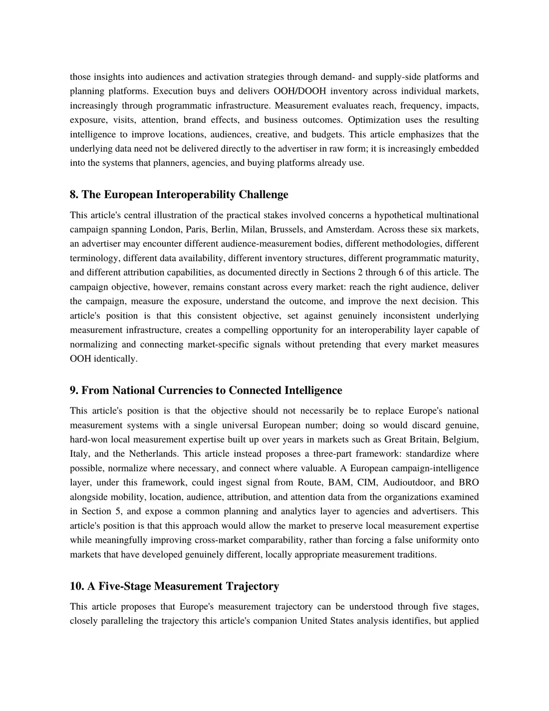 Page 8 of 12 of The Data Behind the Billboard: Europe. The text of this page is in the Read online view.