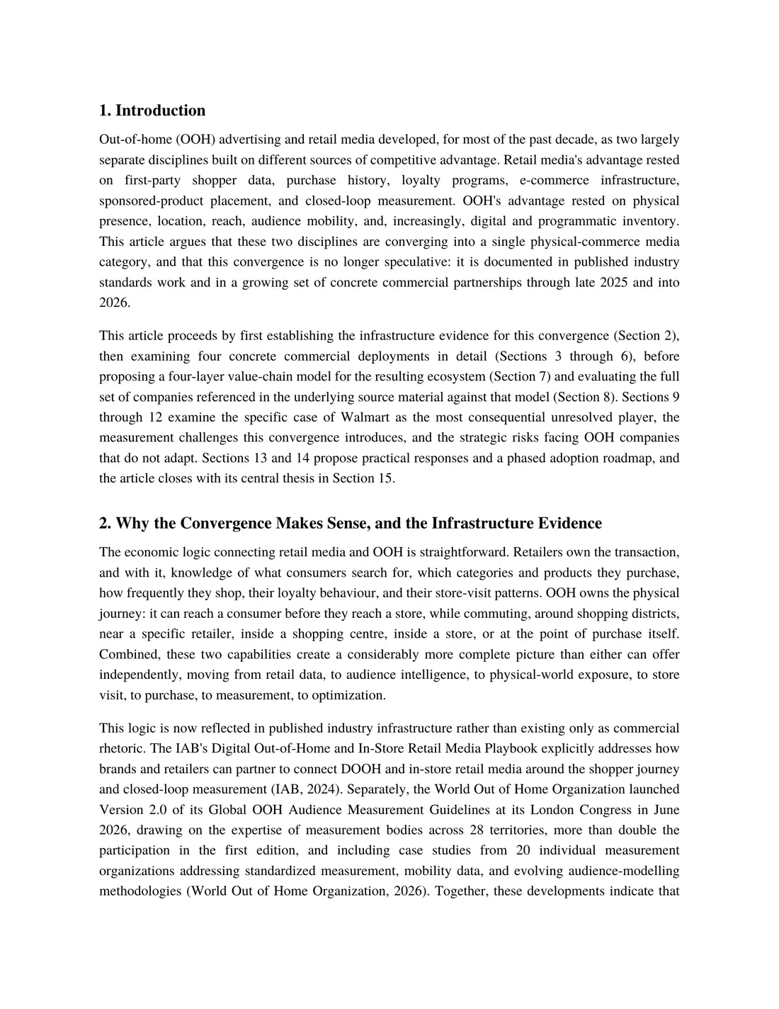 Page 2 of 11 of OOH and Retail Media. The text of this page is in the Read online view.