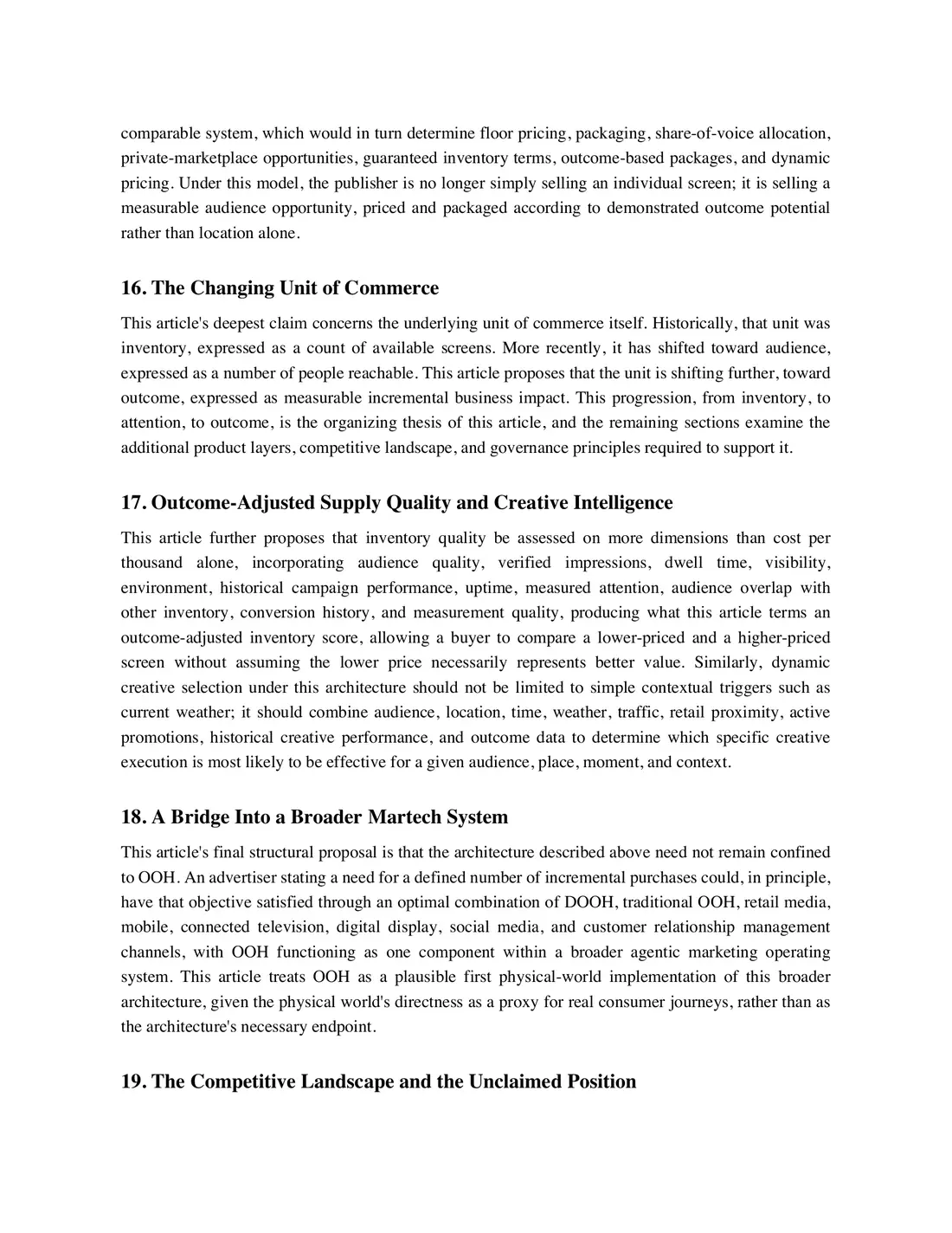 Page 10 of 17 of From Media Buying to Outcome Engineering. The text of this page is in the Read online view.